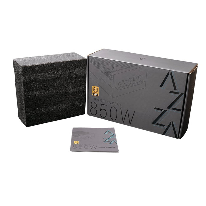 EAN 4712839557353 - Azza PSAZ-850G14 unidad de fuente de alimentación 850 W 20+4 pin ATX ATX Negro imagen 4
