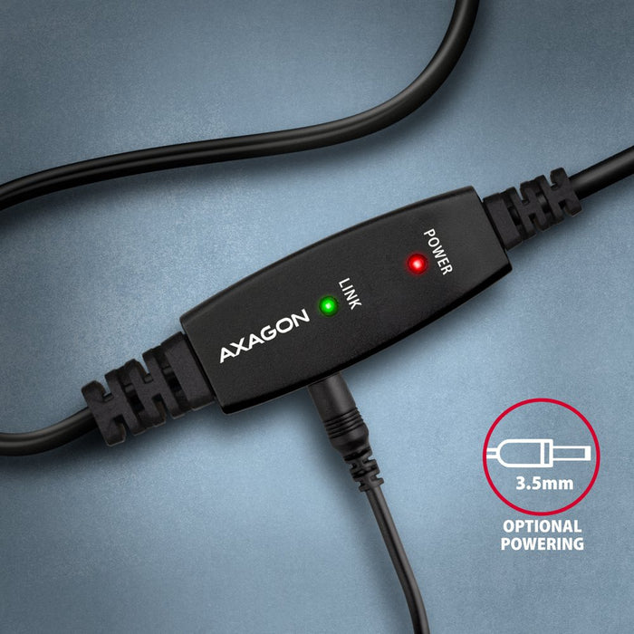 EAN 8595247907233 - Axagon ADR-220B USB 2.0 A-M -> B-M active connecting/repeater cable 20m - Kabel - Digital/Daten cable USB imagen 7