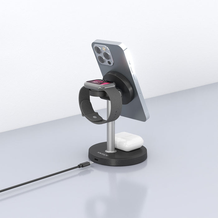 EAN 8435739903537 - AISENS ASCH-15W3WC066-BK cargador de dispositivo móvil Auriculares, Smartphone, Reloj inteligente Cargado imagen 6