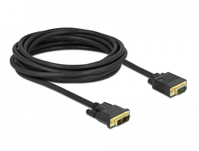Delock Cable Dvi 12+5 Stecker Zu Vga Stecker 5 M