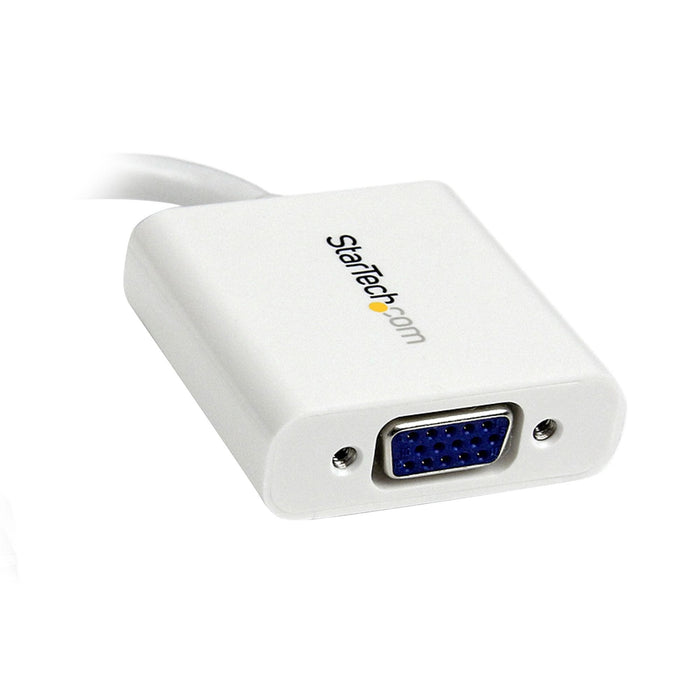 Startech Adaptador Conversor Mini Displayport A Vga 1920x1200 Activo Blanco Mdp2vgaw