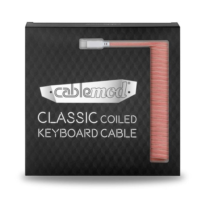 Cablemod Classic Coiled Keyboard Cable Usb-C A Usb Tipo A, Orangesicle - 150cm