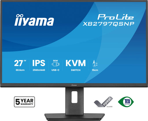 EAN 4948570125944 - iiyama ProLite XB2797QSNP-B1 pantalla para PC 68,6 cm (27") 2560 x 1440 Pixeles Quad HD LCD Negro imagen 2