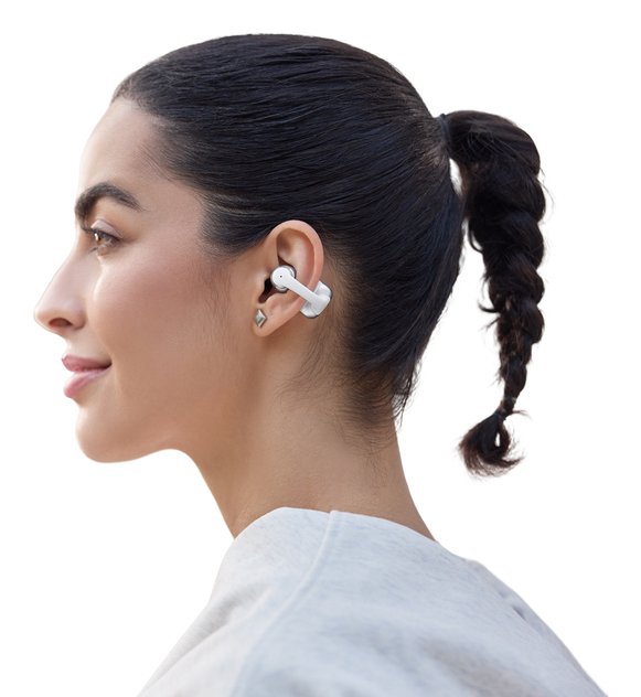 Shokz Opendots 2 Gris Auriculares Inalámbricos Open-Ear Con Clip