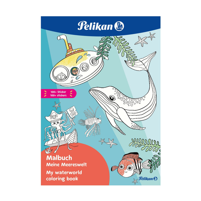 Pelikan 102018 Libro Para Colorear, Mundo Marino