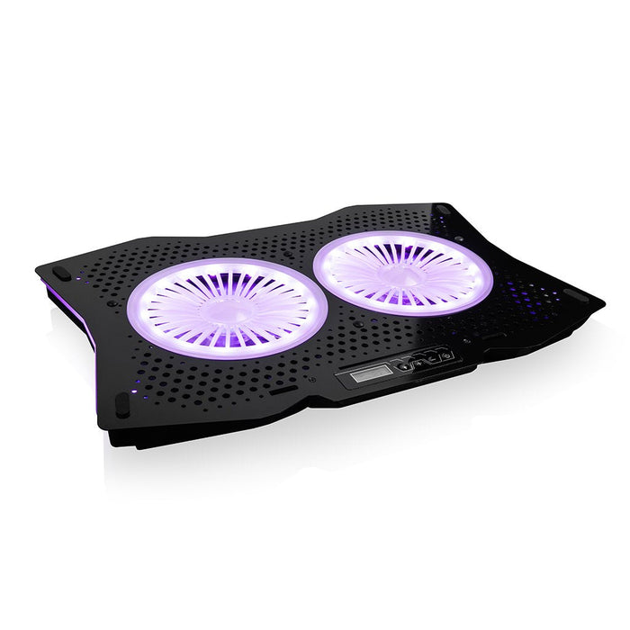 Soporte De Refrigeración Para Portátil Negro Modecom Cf18 Rgb Silent Fan