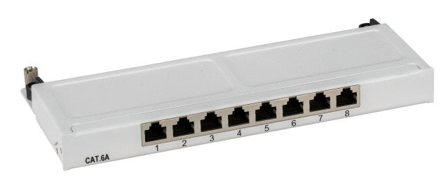 Efb Mini-Patchpanel Stp 8xrj45 Cat.6a, 10 0,5he, Ral7035 Grau