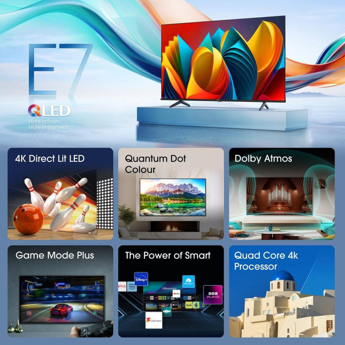 EAN 6942351402680 - Hisense 75E7NQ 190,5 cm (75") 4K Ultra HD Smart TV Wifi Negro 350 cd / m² imagen 4