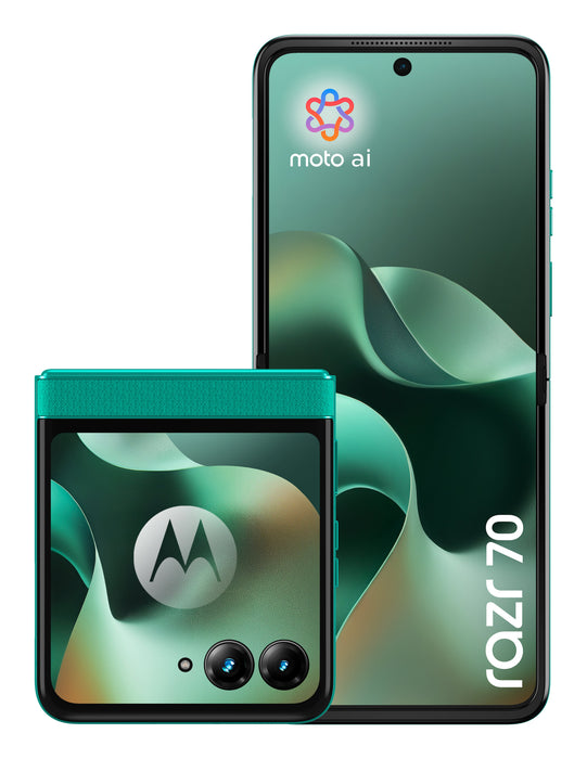 EAN 0840493609850 - Motorola razr 70 17,5 cm (6.9") SIM doble Android 16.0 5G USB Tipo C 8 GB 256 GB 4800 mAh Verde oscuro imagen 2