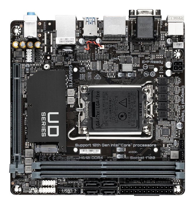 EAN 4719331834562 - GIGABYTE H610I DDR4 placa base Intel H610 Express LGA 1700 mini ITX imagen 3