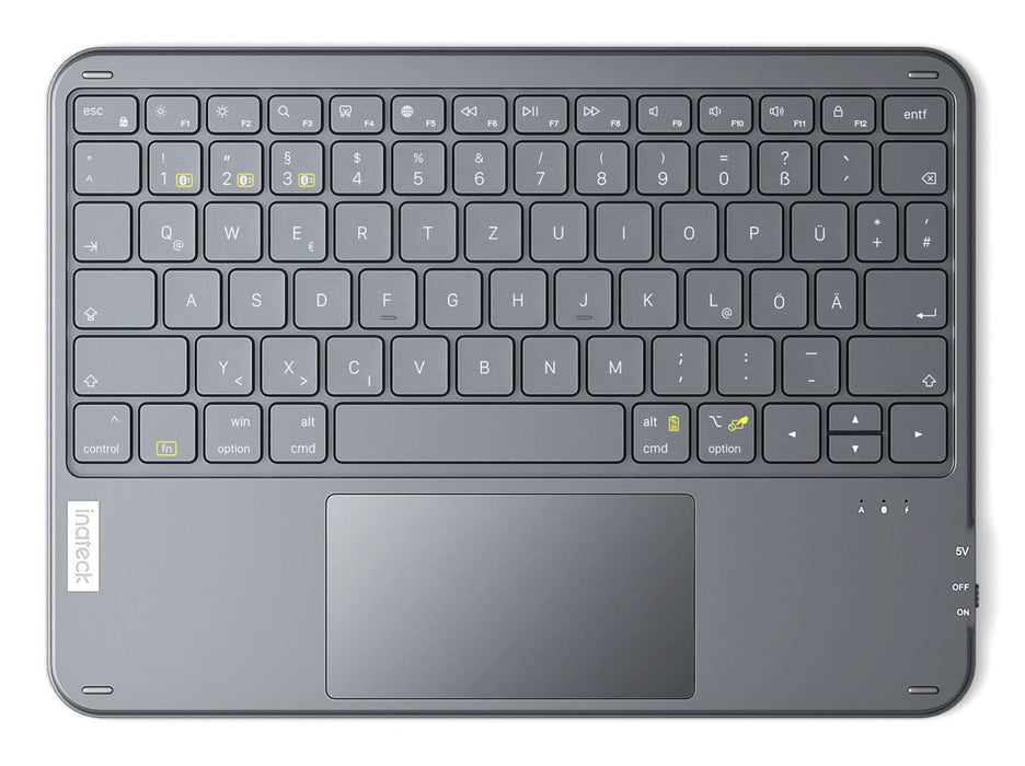 EAN 6976521111799 - Inateck KB01105_GRAY teclado para móvil QWERTZ Bluetooth Gris imagen 1