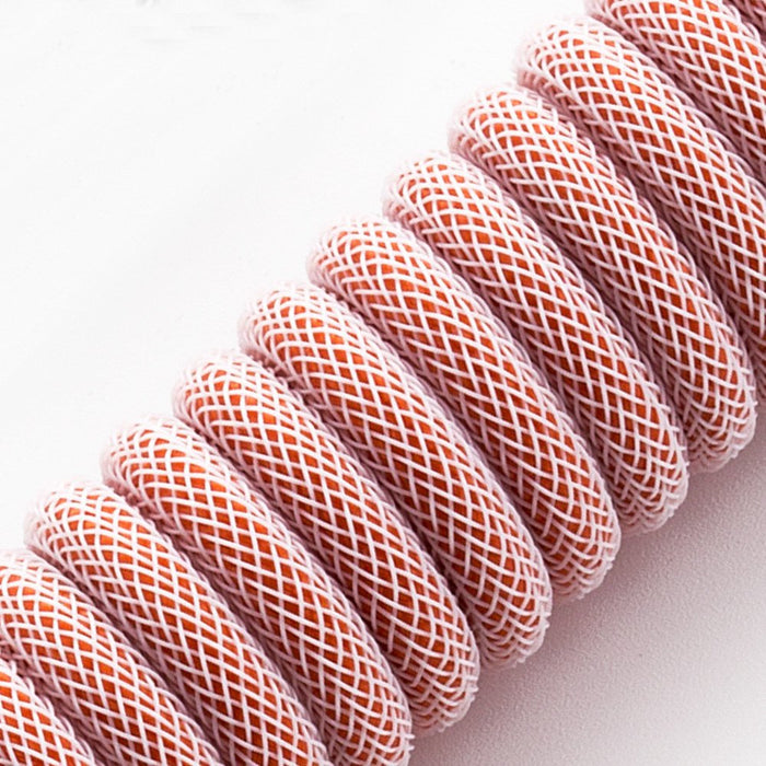 Cablemod Classic Coiled Keyboard Cable Usb-C A Usb Tipo A, Orangesicle - 150cm