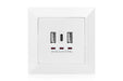 EAN 4016032459842 - Digitus DA-70618 toma de corriente 2 x USB A + 1 x USB C Blanco imagen 3