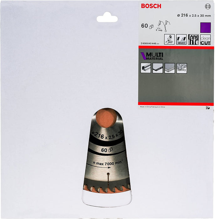 EAN 3165140317443 - Bosch ‎2608640446 hoja de sierra circular 21,6 cm 1 pieza(s) imagen 2