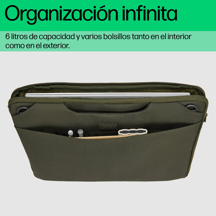 EAN 0197961660456 - HP 15.6 Modular Laptop Sleeve 39,6 cm (15.6") Verde, Gris imagen 6