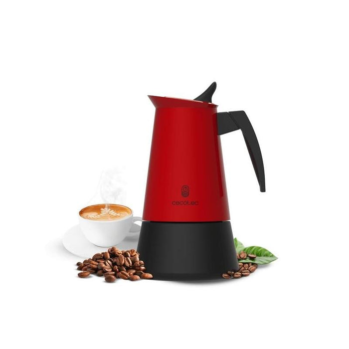Cecotec Piccolina 900 Cafetera Italiana Para 9 Tazas - Acero Inoxidable - Compatible Con Induccion Y Gas - Mango