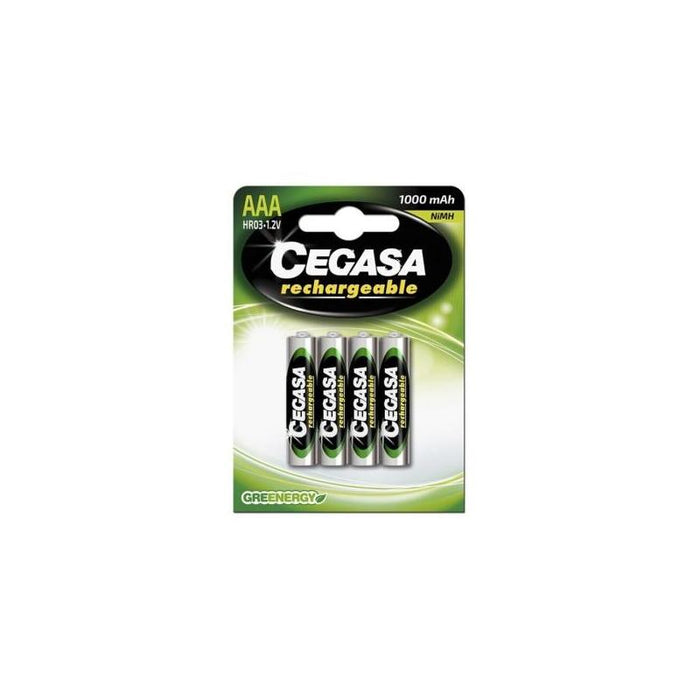 Cegasa Rechargeable Pack De 4 Pilas Recargables Aaa Hr03 1000mah