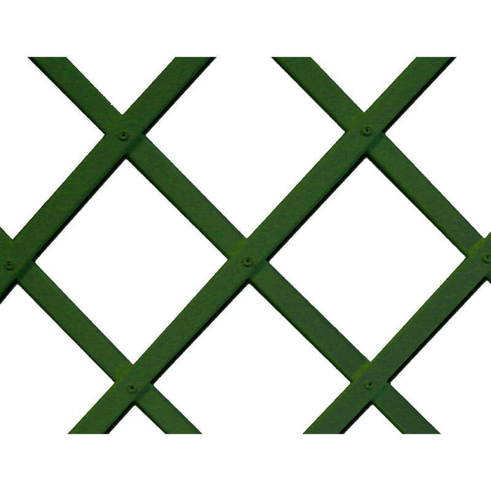 Celosia De Plastico 1 X 2 M Color Verde Perfil De Listones 22 X 6 Mm