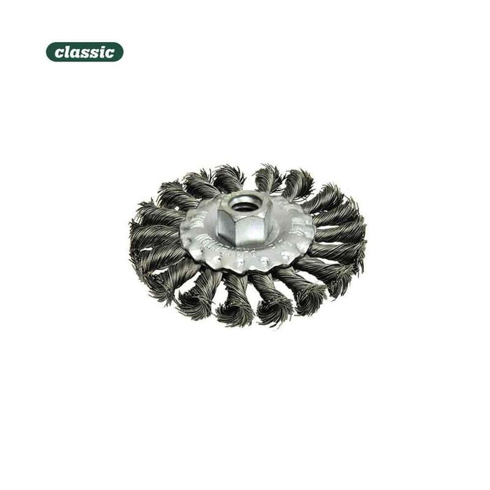 Cepillo Plano Retorcido Con Rosca 14mm Fhr115 Mota