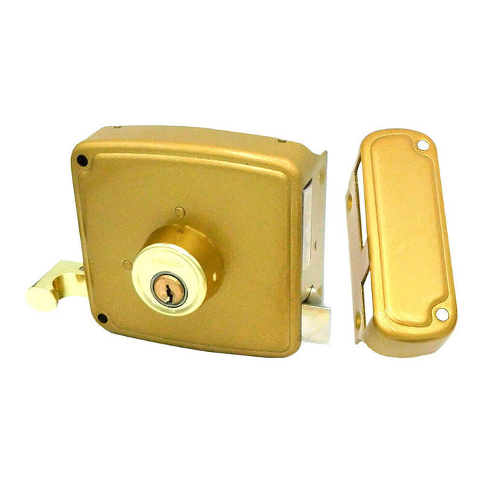 Cerradura Sobreponer Crs02 Izda 60 X 120 Mm Pintado Oro
