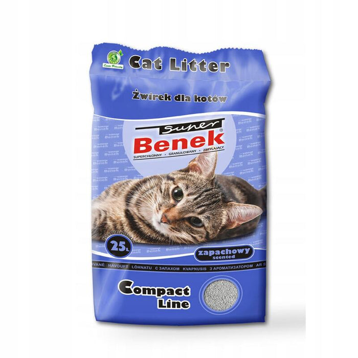 Certech Super Benek Compact Scented - Arena Aglomerante Para Gatos Bryza Morska 25l (20kg)