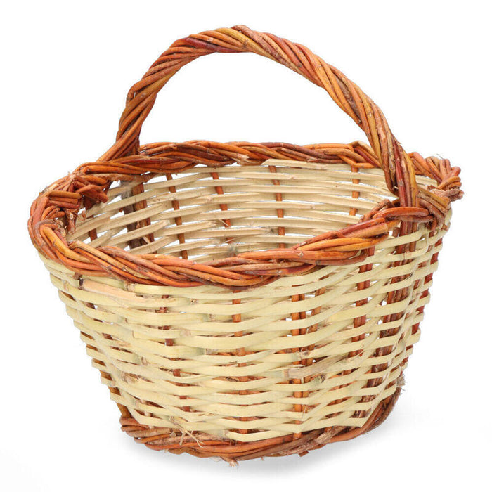 Cesta Caña 30x22x15cm Altura Con Asa 23cm