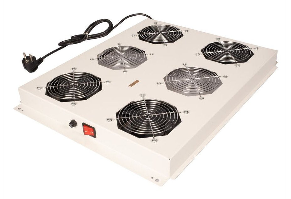 Roline 19-Zoll Dachlftereinheit 4 Lfter, On Off Fr Serverschrank Der Pro Serie, Grau