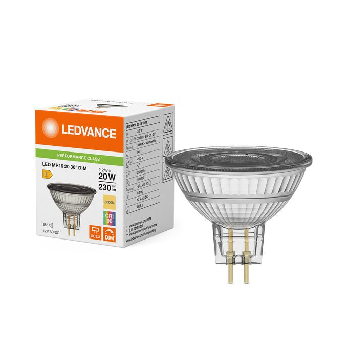 Osram Led Mr16 20 36° Dim P 2.2w 930 Gu5.3 Dimmbare Niedervolt-Led-Reflektorlampen
