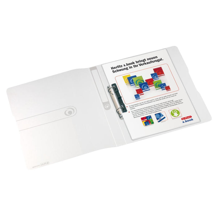 Herlitz Carpeta De Anillas 2-Ringe Din A4 2.7 Cm Transparente