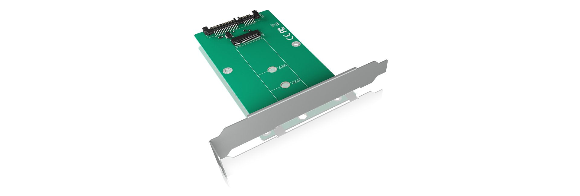 Icy Box Ib-Cvb516 Konverterkarte Unterstuetzt M.2 Sata Zu Sata Mit Uebertragungsgeschwindigkeiten Bis Zu 6 Gbit S (60106)