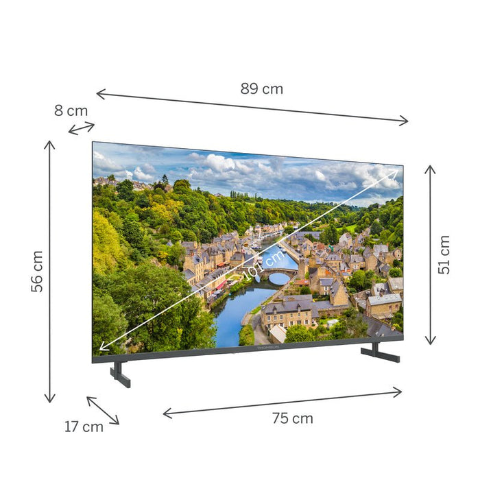 EAN 9120106663495 - Thomson G63 Series 40FQG3S15 Televisor 101,6 cm (40") Full HD Smart TV Wifi Gris imagen 3