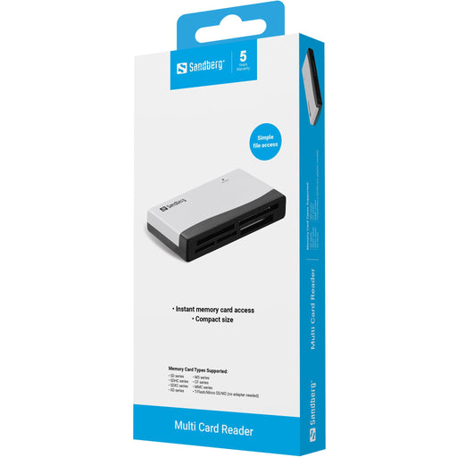EAN 5705730133466 - Sandberg 133-46 lector de tarjeta USB Negro, Blanco imagen 2
