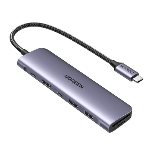 EAN 6941876212149 - Ugreen 15214 base para portátil y replicador de puertos Alámbrico USB 3.2 Gen 1 (3.1 Gen 1) Type-C Lila,  imagen 1