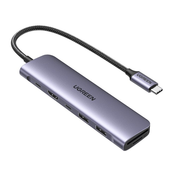 EAN 6941876212149 - Ugreen 15214 base para portátil y replicador de puertos Alámbrico USB 3.2 Gen 1 (3.1 Gen 1) Type-C Lila,  imagen 1
