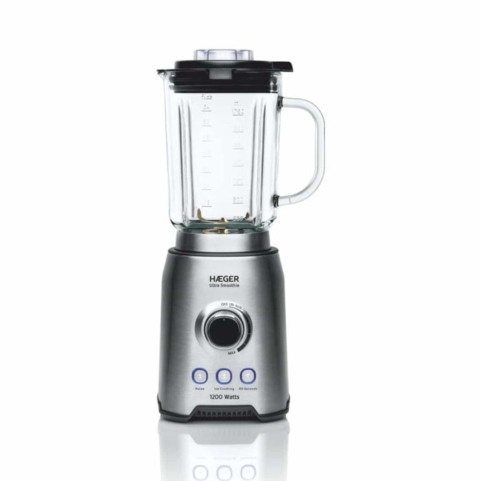 EAN 5608475016028 - Haeger LQ-120.006A licuadora 1,75 L Batidora de vaso 1200 W Negro, Acero inoxidable, Transparente imagen 1