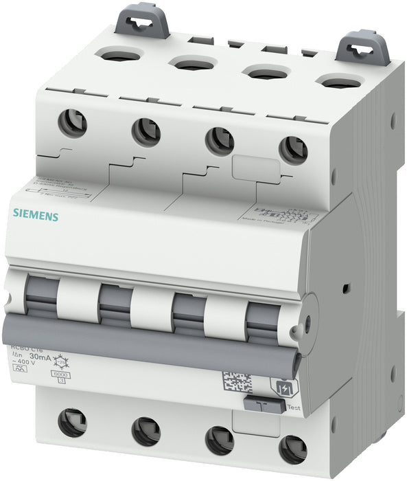 Siemens Fi Ls 4p C16 6ka 5su1346-7fp16 Type A 30ma 4te