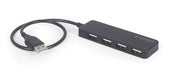 EAN 8716309124713 - Gembird UHB-U2P4-06 hub de interfaz USB 2.0 Type-A 480 Mbit/s Negro imagen 2
