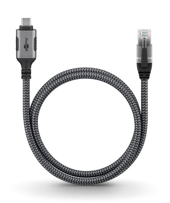 EAN 4040849706974 - Goobay 70697 cambiador de género para cable USB C RJ-45 Negro, Plata imagen 5