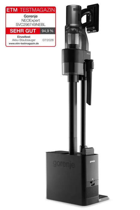 EAN 3838783075833 - Gorenje SVC296749NEBL Aspiradora escoba 2 en 1 Batería Secar HEPA Sin bolsa 0,6 L 550 W Carbón vegetal imagen 4