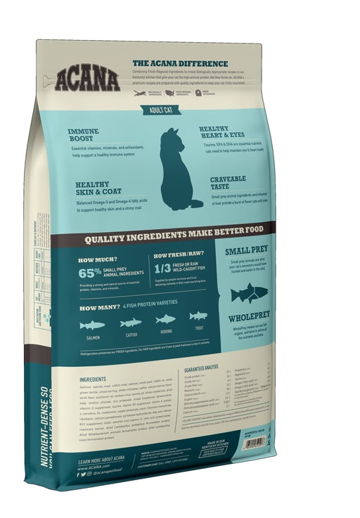 EAN 0064992714437 - Acana Bountiful Catch alimento seco para gatos 1,8 kg Adulto Arenque, Salmón imagen 2