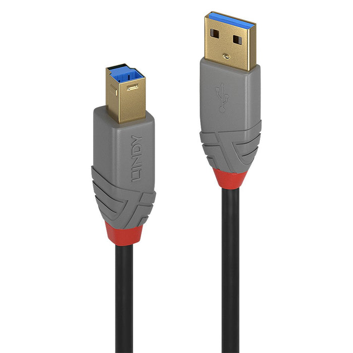 EAN 4002888367431 - Lindy 36743 cable USB USB 3.2 Gen 1 (3.1 Gen 1) 3 m USB A USB B Negro, Gris imagen 1