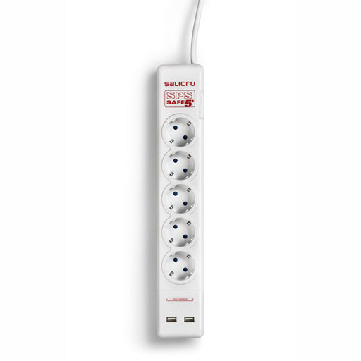 EAN 8436035921638 - Salicru 680BA000002 limitador de tensión Blanco 5 salidas AC 250 V 1,5 m imagen 1