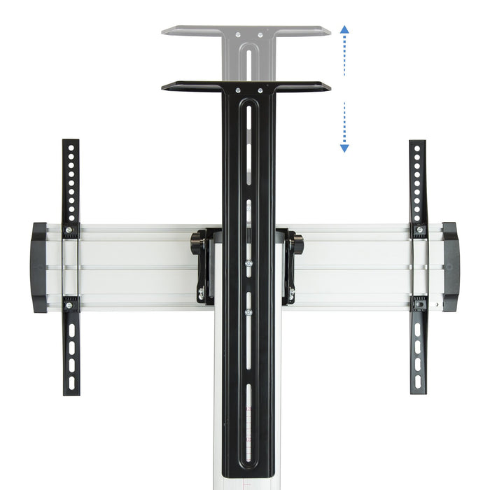 EAN 8433281007444 - TooQ FS1870M-B soporte para pantalla de señalización 94 cm (37") Negro, Plata imagen 7