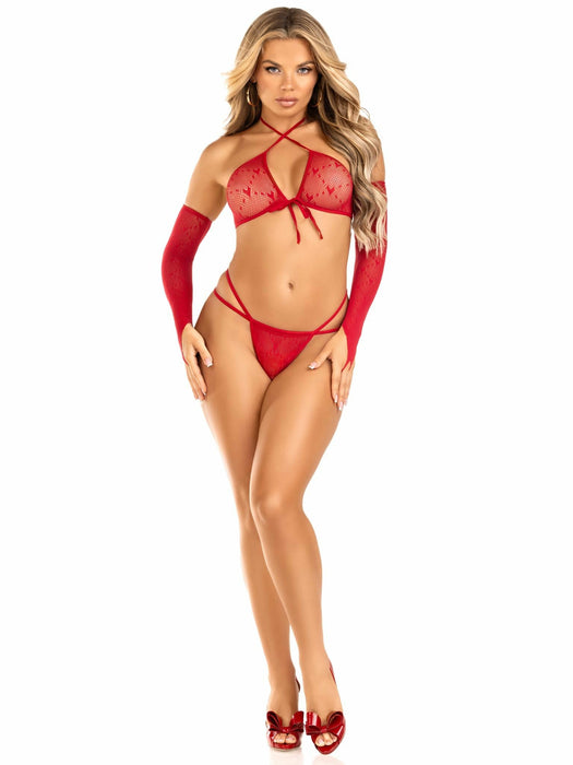 EAN 0714718569789 - Leg Avenue 89318_00322 conjunto de ropa interior y bodi Rojo imagen 5