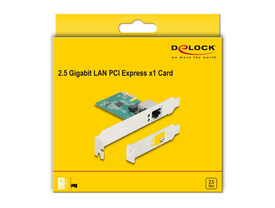Delock 88100 Tarjeta Pci Express X1 A 1 X Rj45 2,5 Gigabit Lan