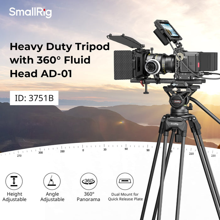 EAN 6941590013466 - SmallRig 3751B tripode Videograbadora de mano 3 pata(s) Negro imagen 2