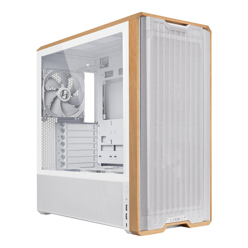 EAN 4718466015860 - Lian Li Lancool LAN217W carcasa de ordenador Midi Tower Blanco, Madera imagen 1