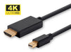 EAN 5704174123125 - Microconnect MDPHDMI3B-4K adaptador de cable de vídeo 3 m Mini DisplayPort HDMI tipo A (Estándar) Negro imagen 1