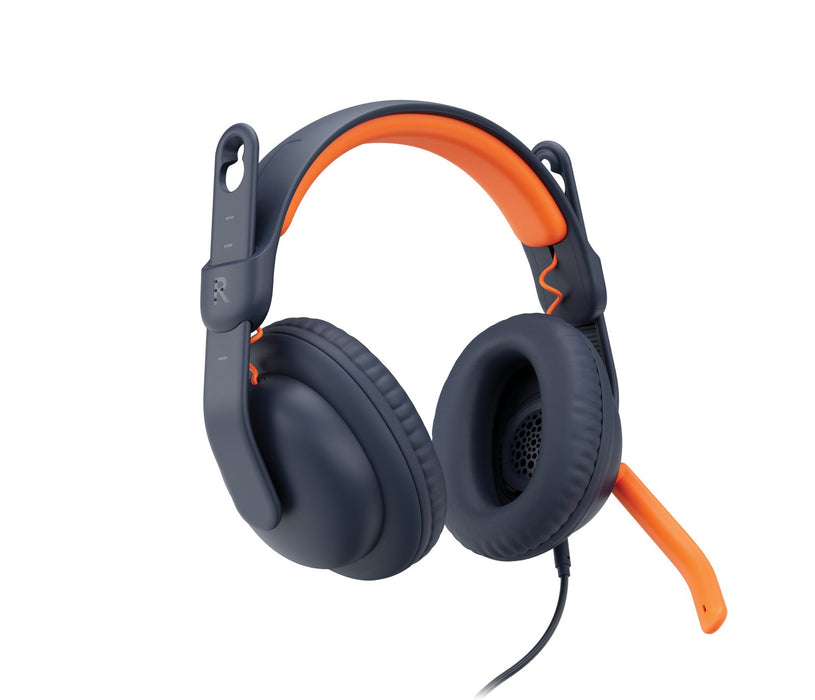EAN 0097855190697 - Logitech 981-001389 auricular y casco Auriculares Alámbrico Diadema Educación Azul, Naranja imagen 1