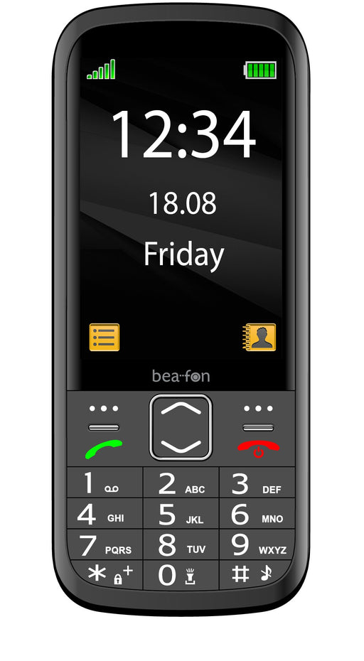 EAN 9120124820405 - Beafon SL270 8,89 cm (3.5") 136 g Negro, Plata Característica del teléfono imagen 1